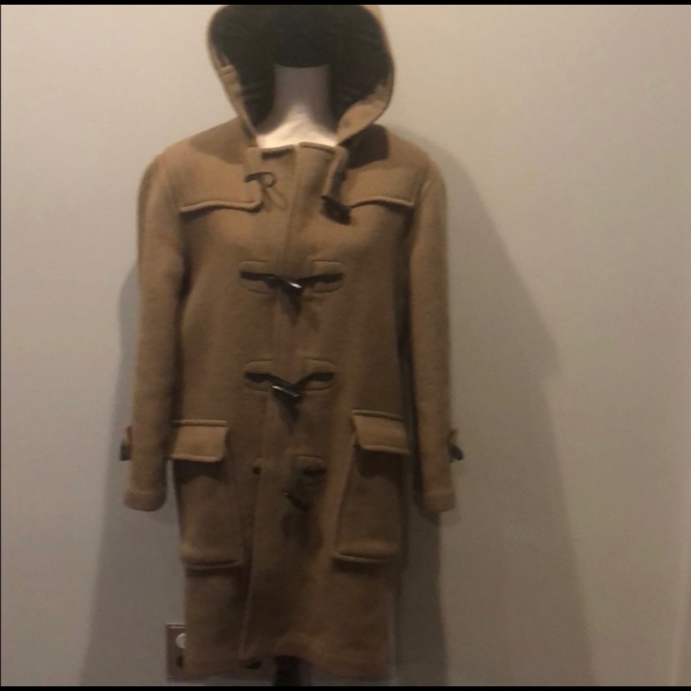 Burberry wool toggle coat / jacket